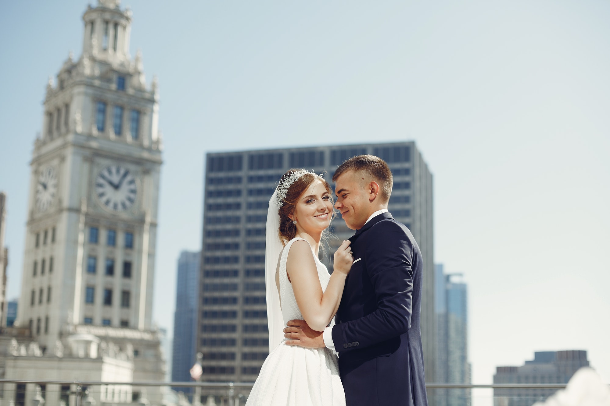 Beautiful wedding couple