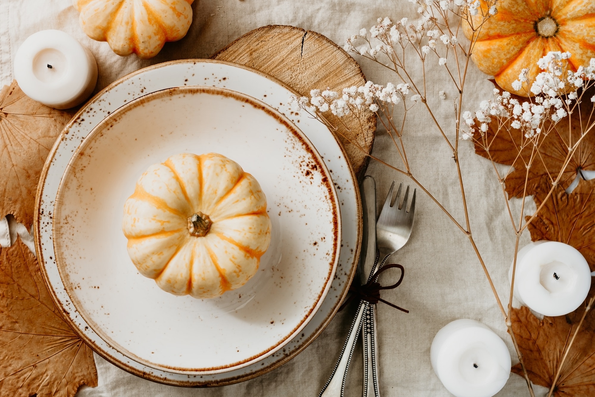 Decorated table setting