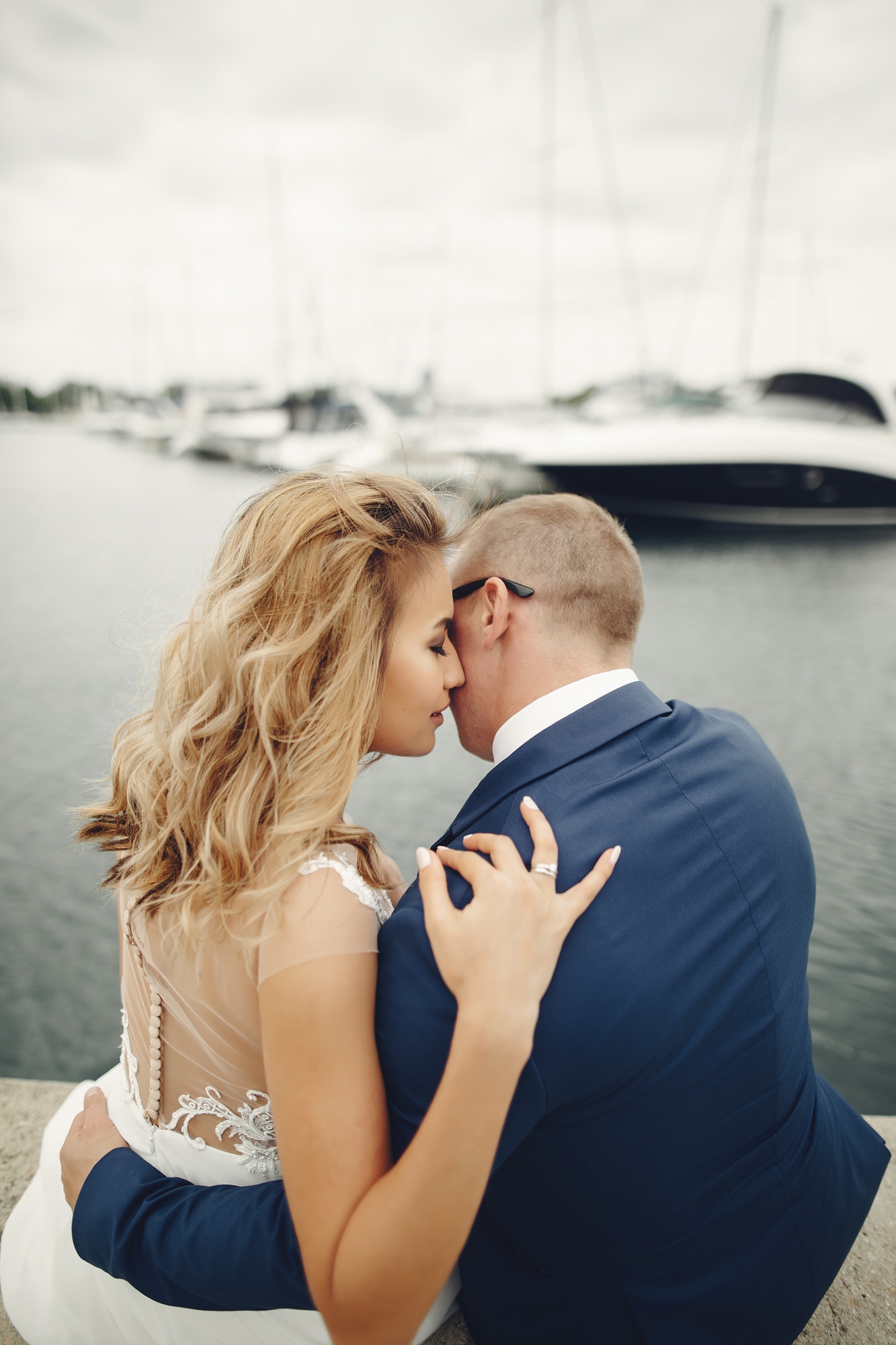 Elegant wedding couple